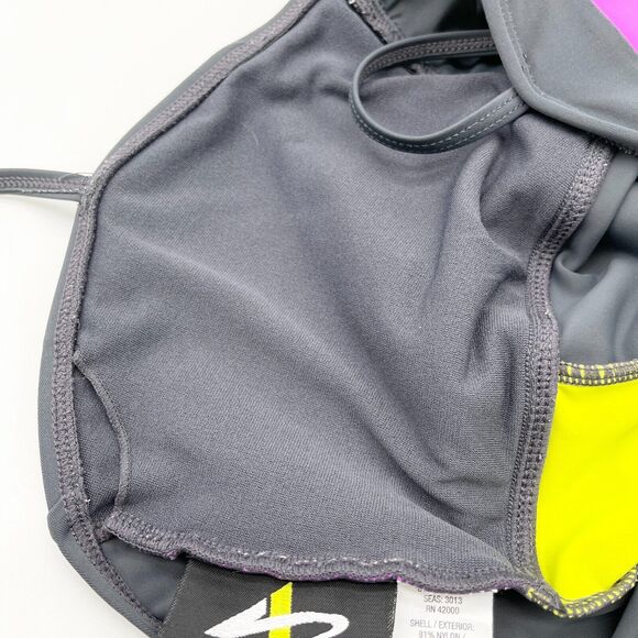 Athletech One Piece Swimsuit Womens 16 Colorblock Full Coverage Sporty Beachy - Picture 7 of 10